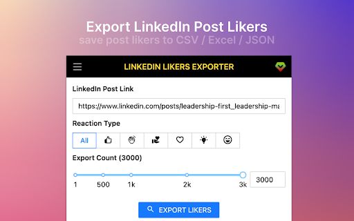 Likers Export image