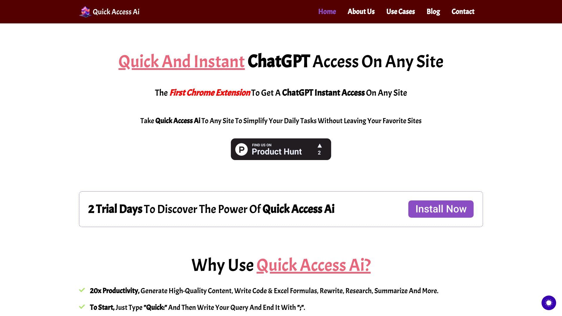 Quick Access Ai image