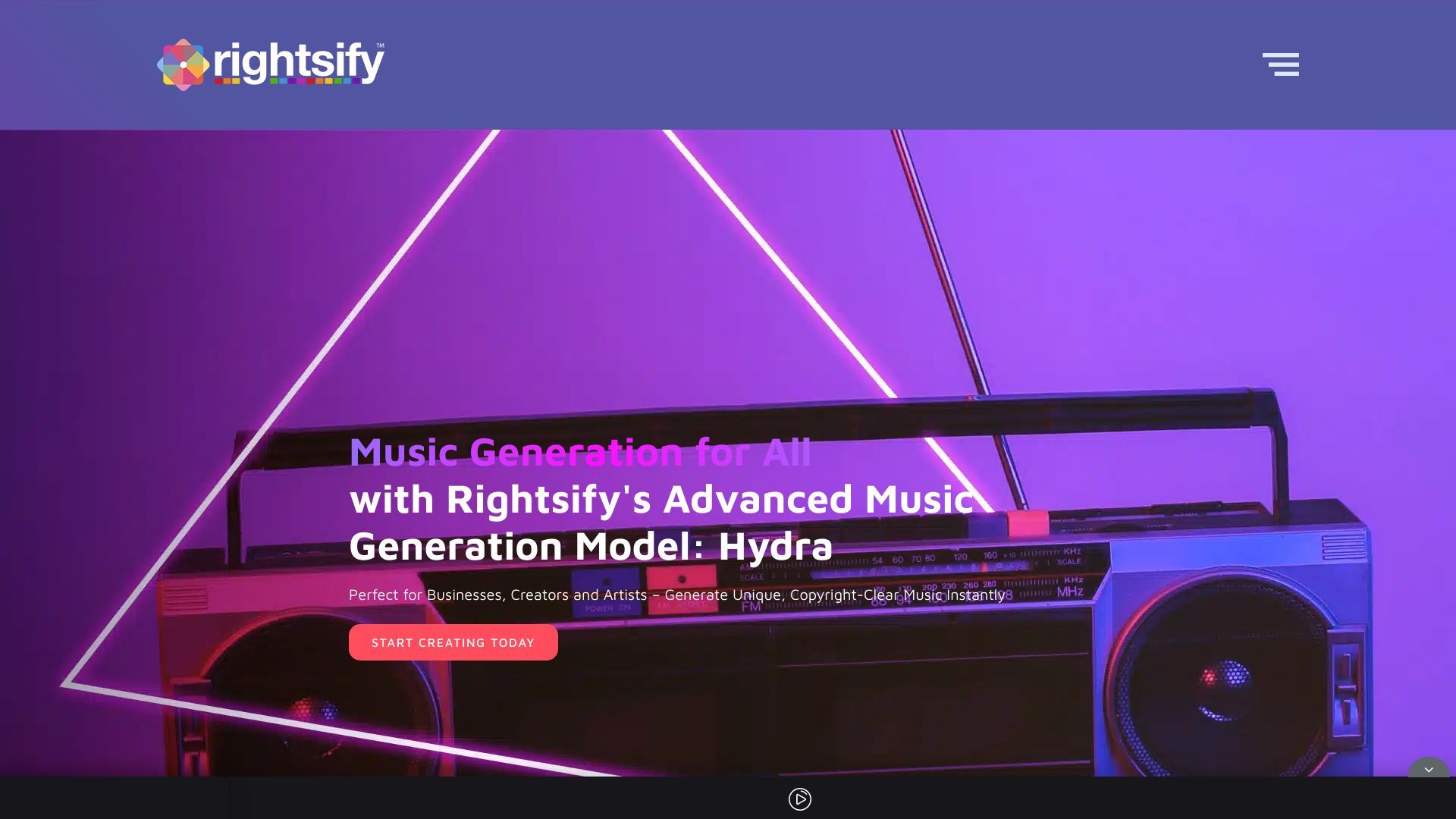 Hydra - Advanced AI Music Generation from Rightsify image