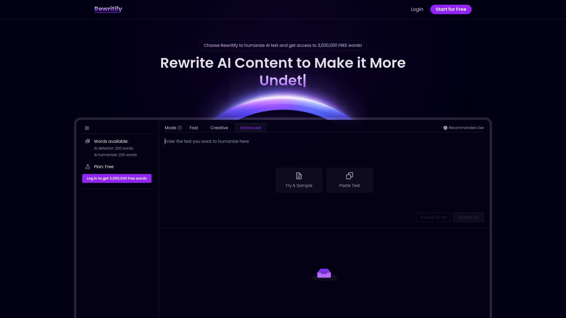 Rewritify: Undetectable AI Rewriter image