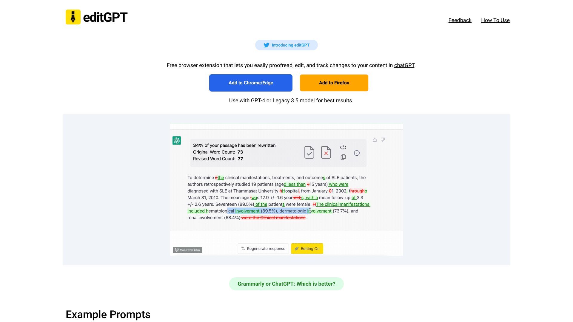 editGPT - Proofread, Edit, and Track Changes in chatGPT image