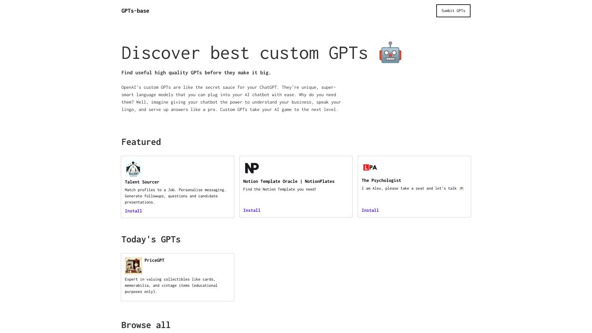 GPTs Base image