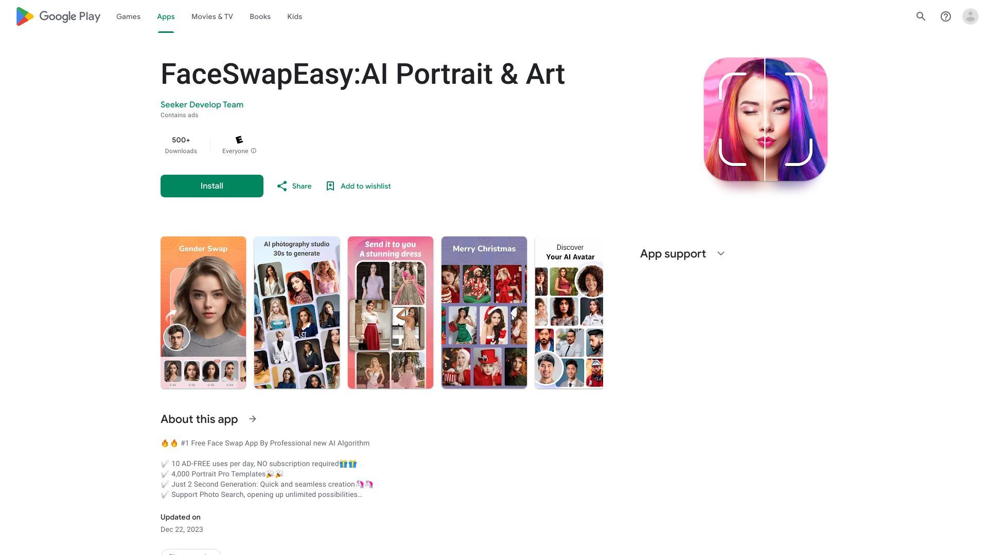 FaceSwapEasy:AI Portrait & Art image