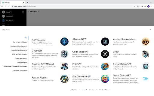 GPT Store for Enthusiasts image