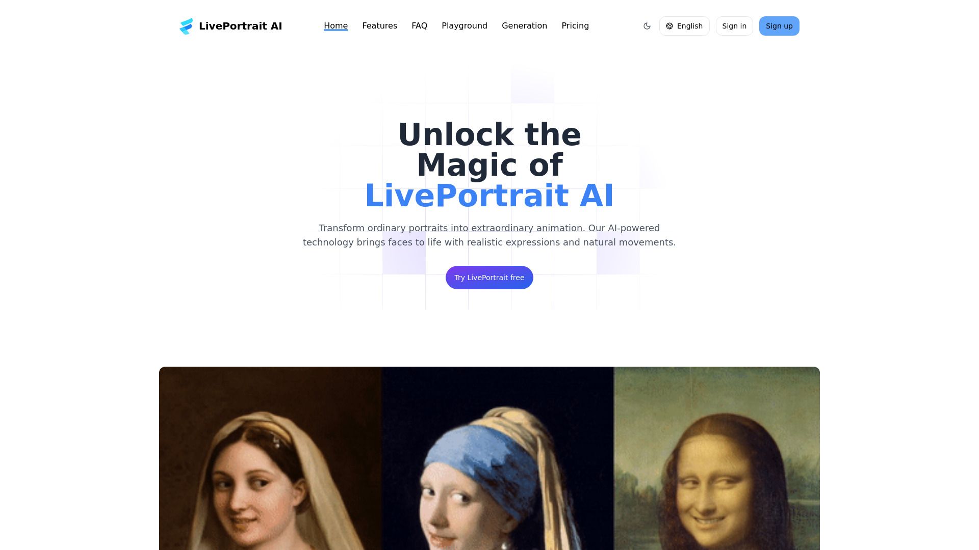 LivePortrait AI image