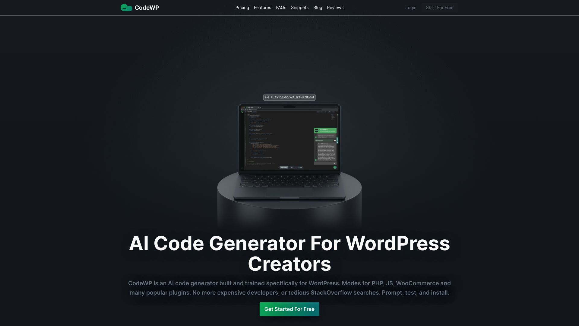 CodeWP - AI WordPress Code Generator & Assistant image