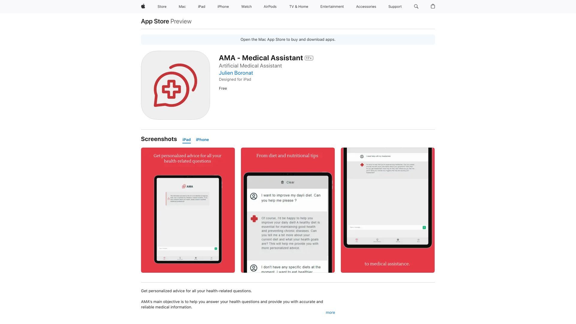 iOS App of AMA image
