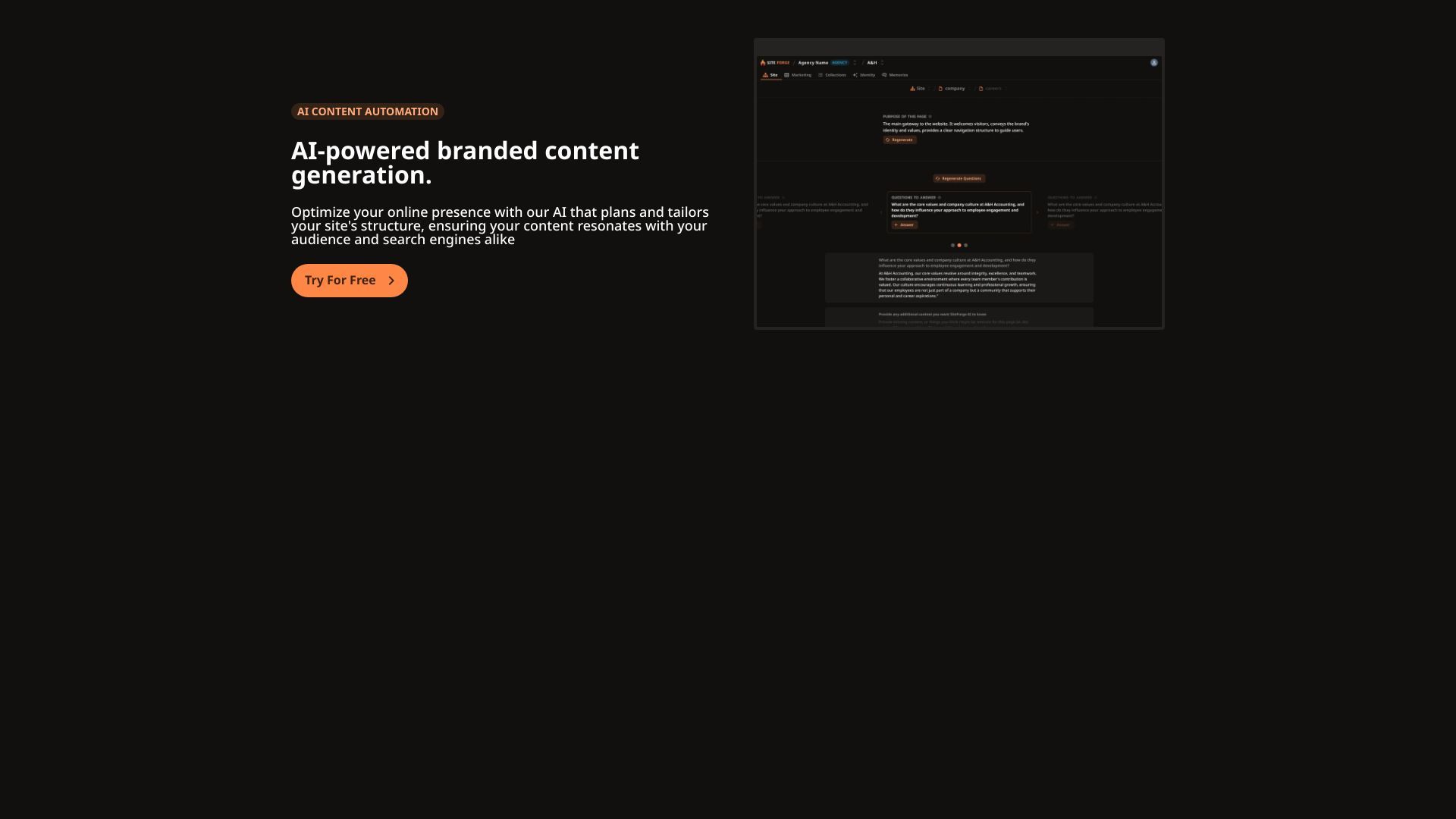 SiteForge image