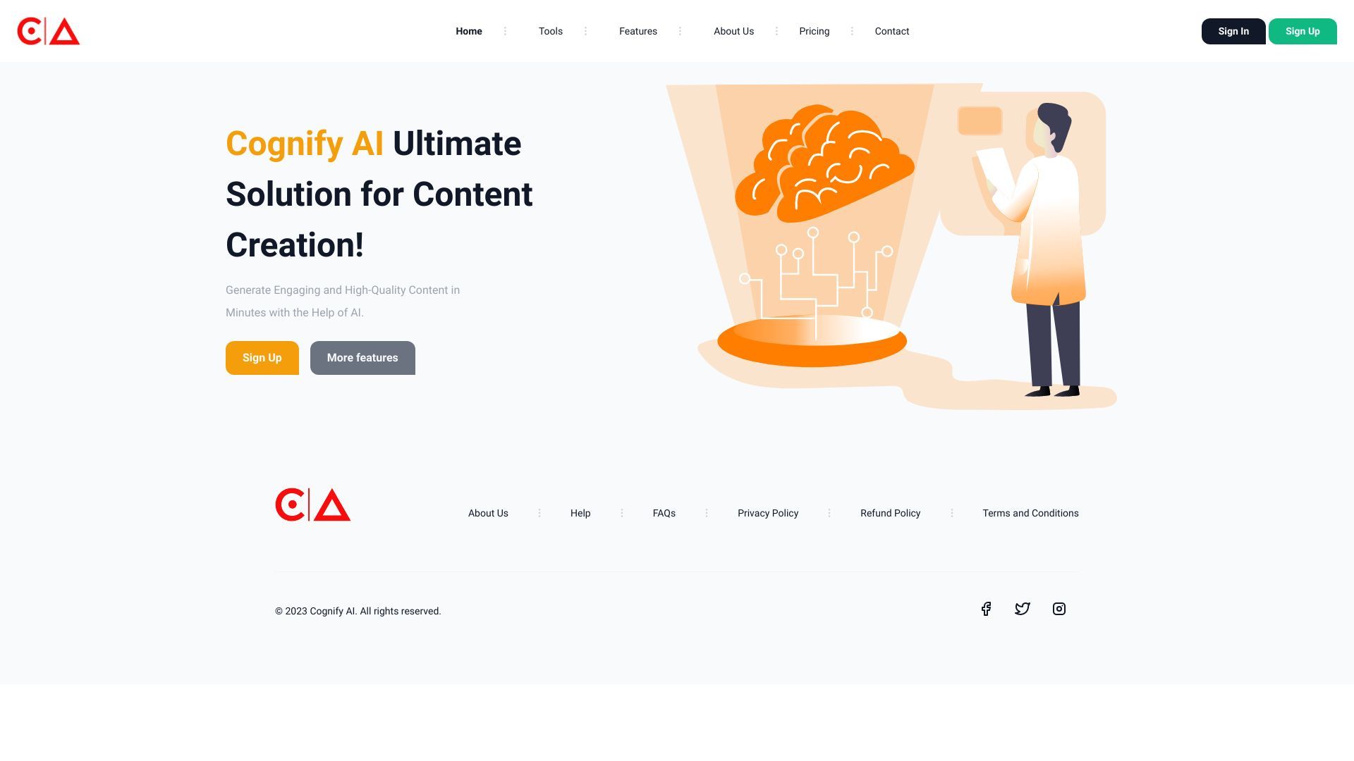 Cognify AI Content Creator image