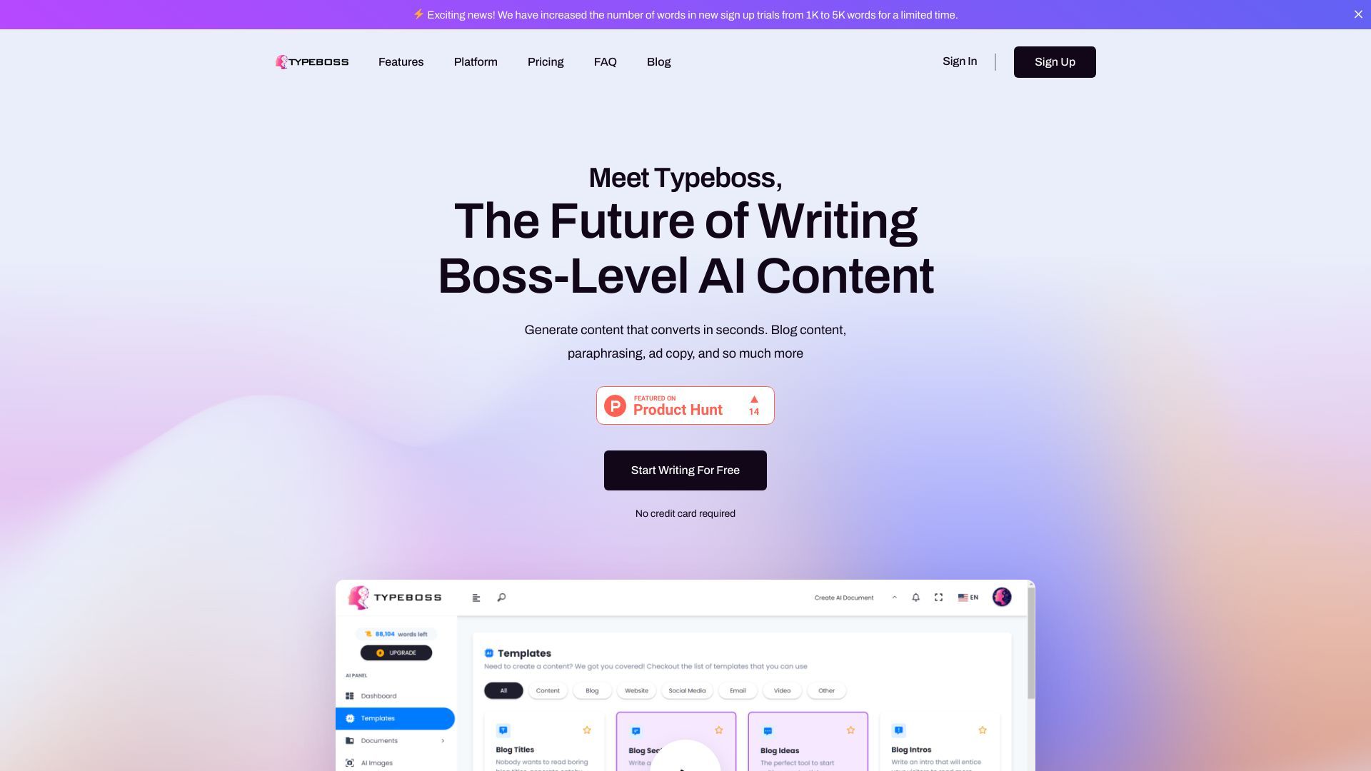 Typeboss | Boss-Level Writing Game image
