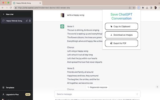 Save ChatGPT Conversation image