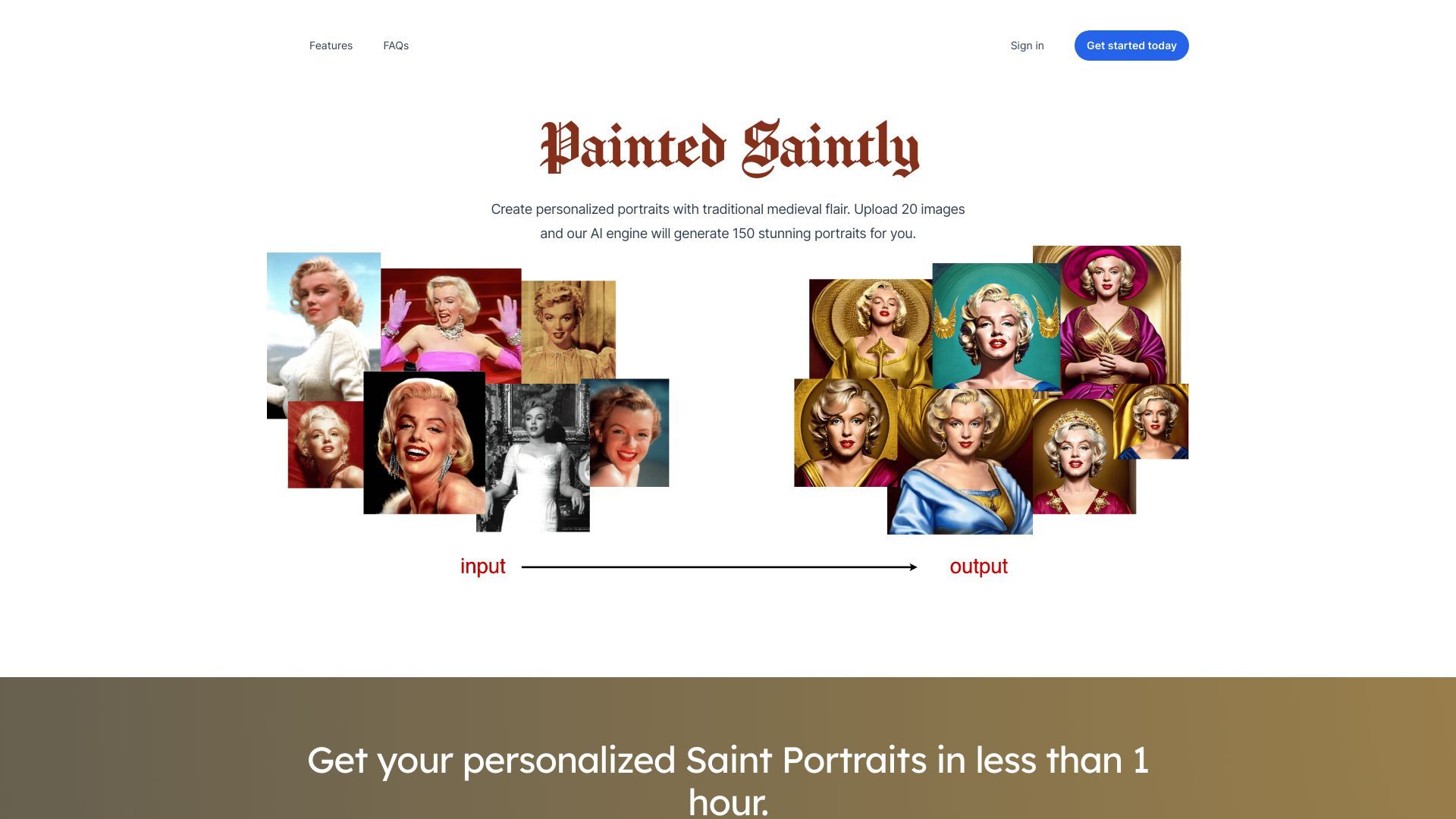 Painted Saintly image