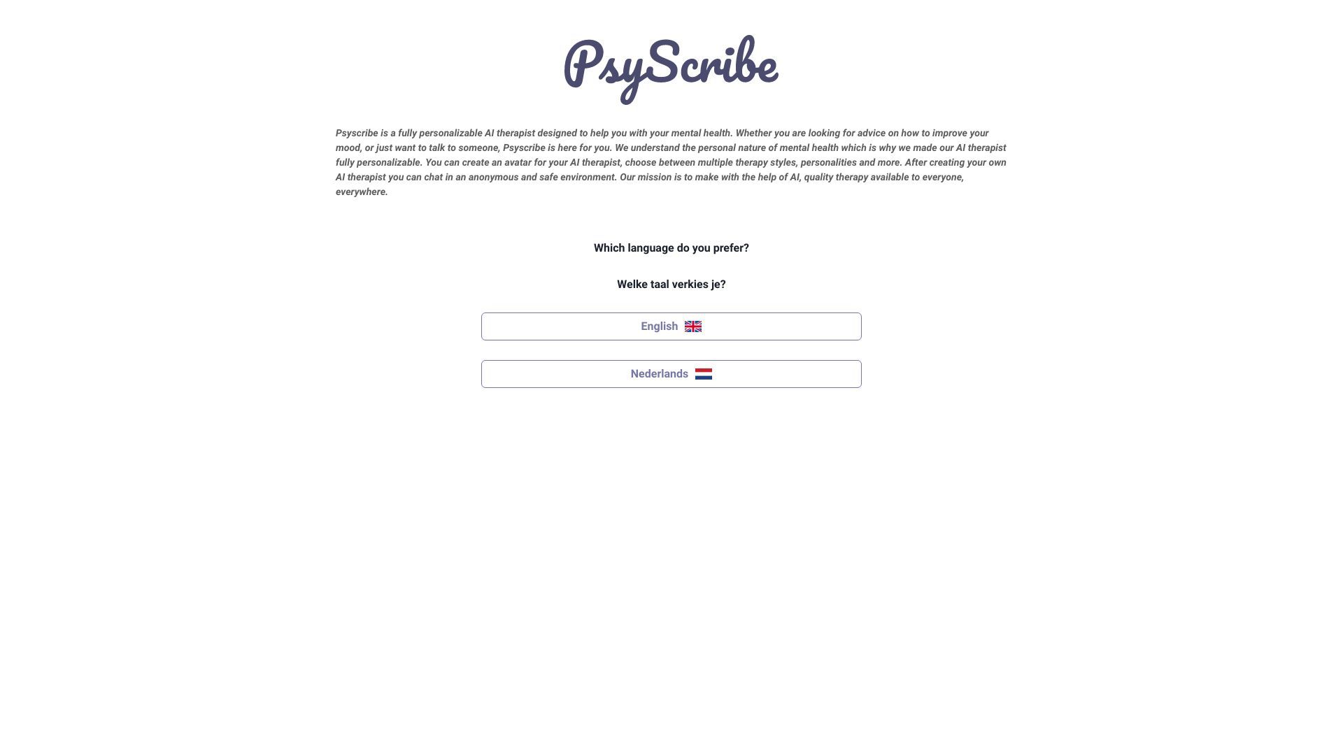 PsyScribe - Your AI Therapist And Mental Health Support image