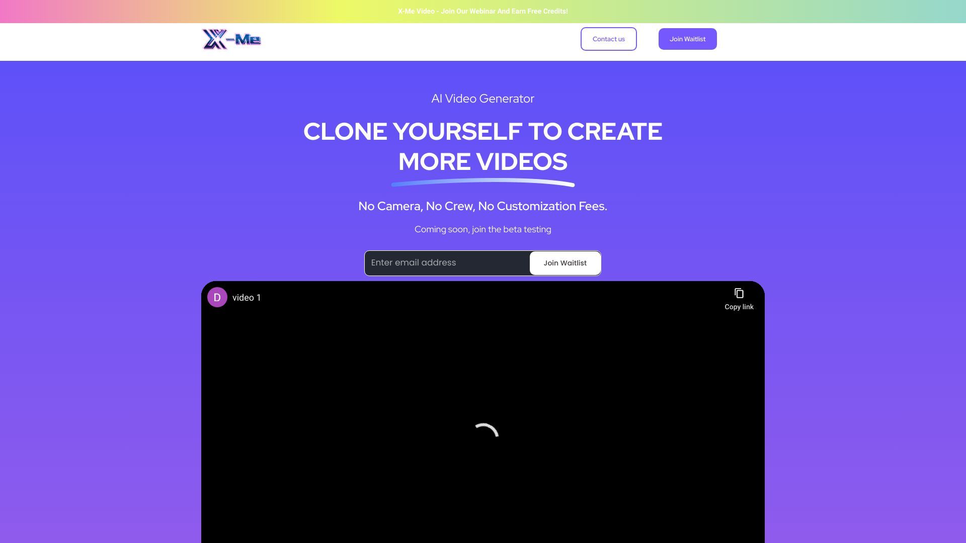 X-Me - x-me.world | AI Video Generator image