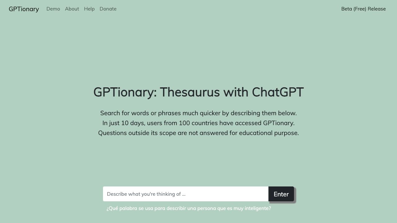 GPTionary image