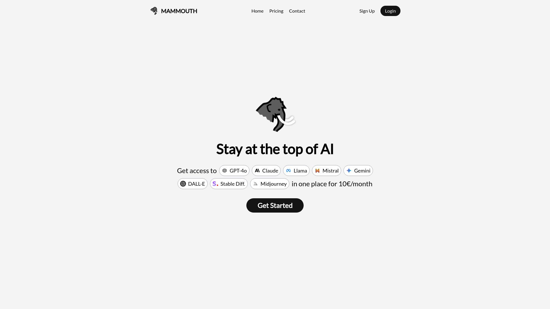 Mammouth AI image