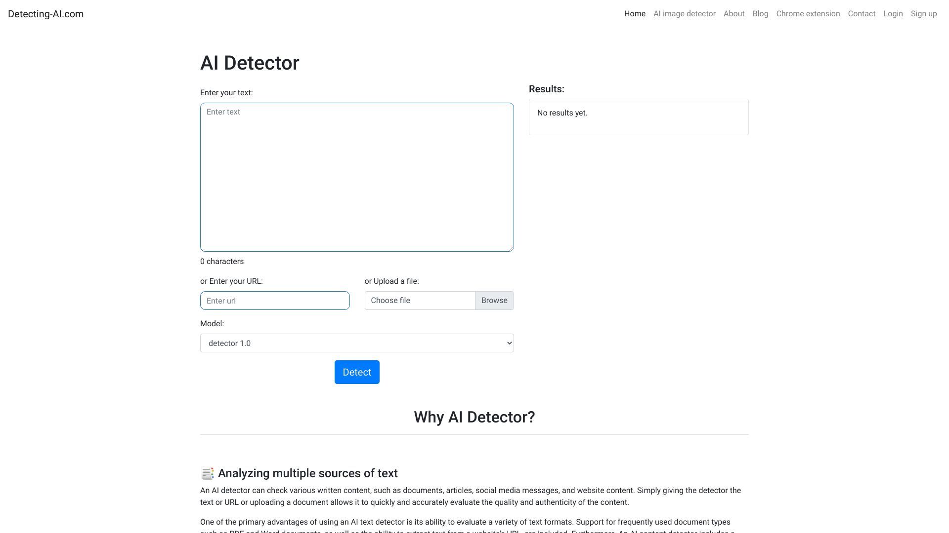 Detecting-AI.com image