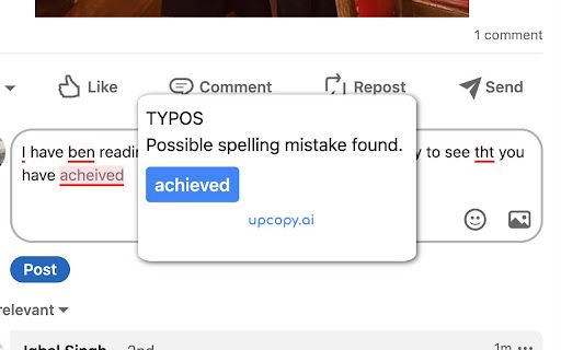 Upcopy.ai Chrome Extension image