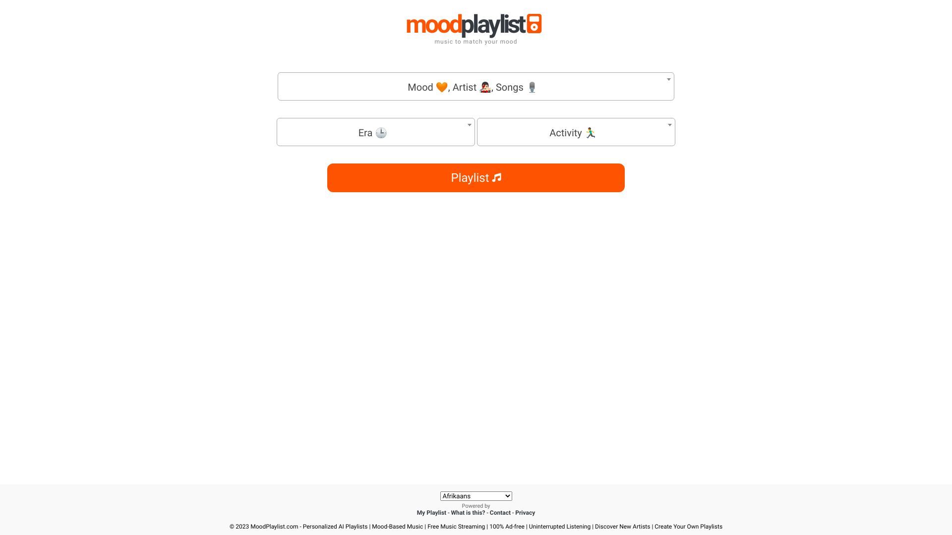 Moodplaylist - AI Powered Playlists image