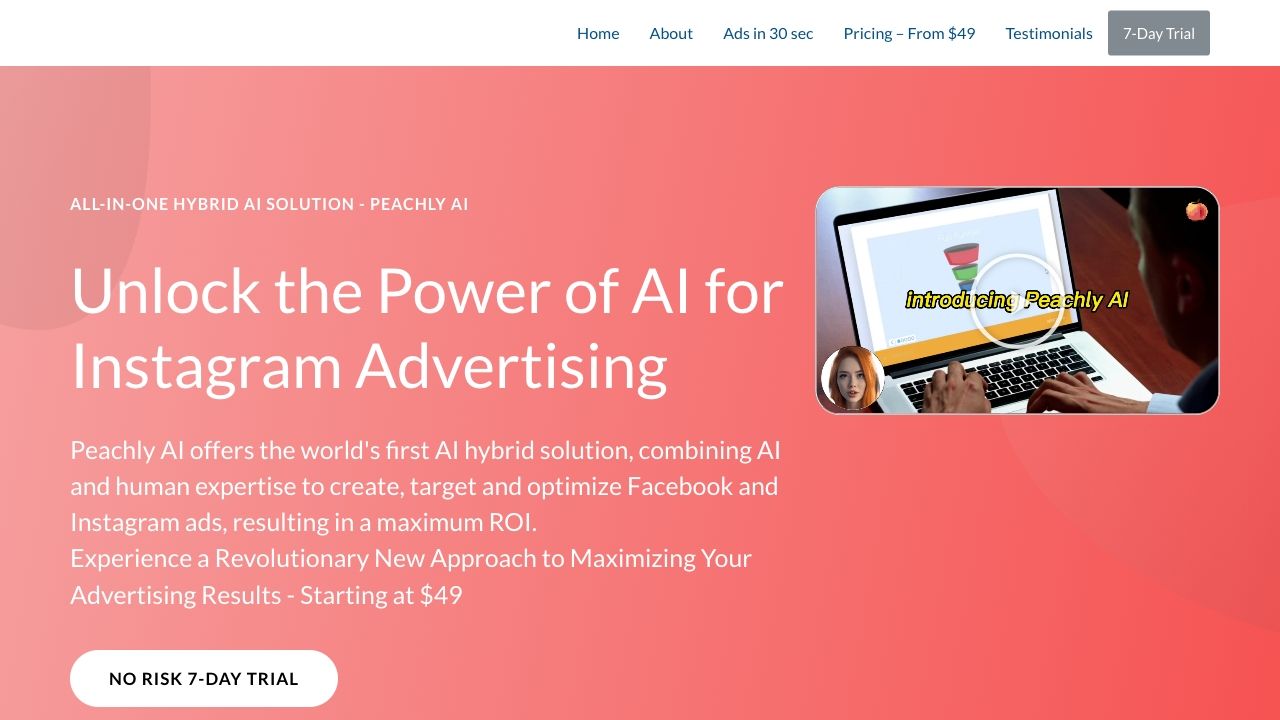 Peachly AI image