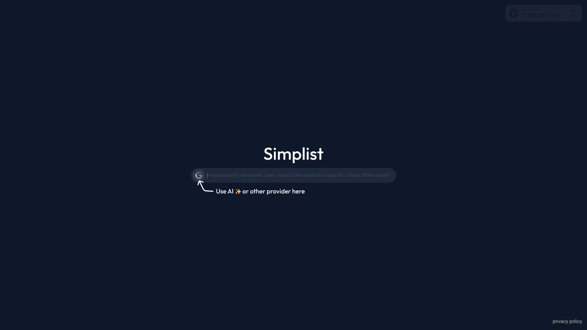 Simplist image