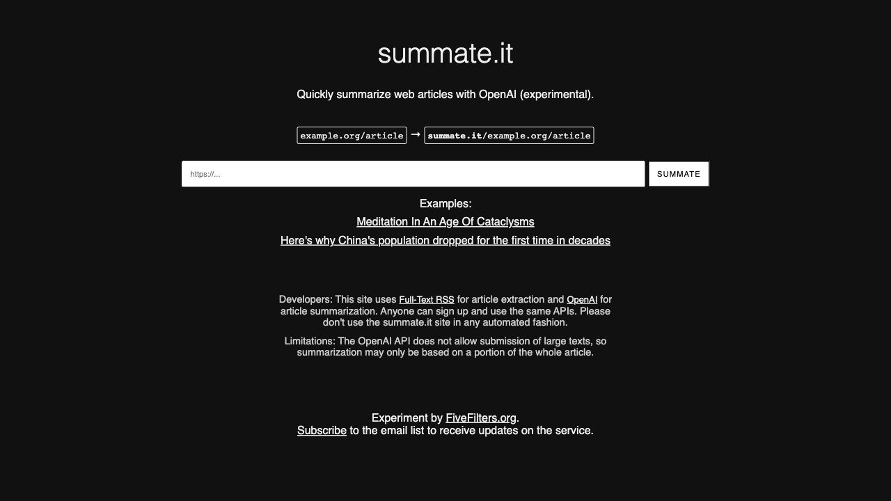 Summate.it image