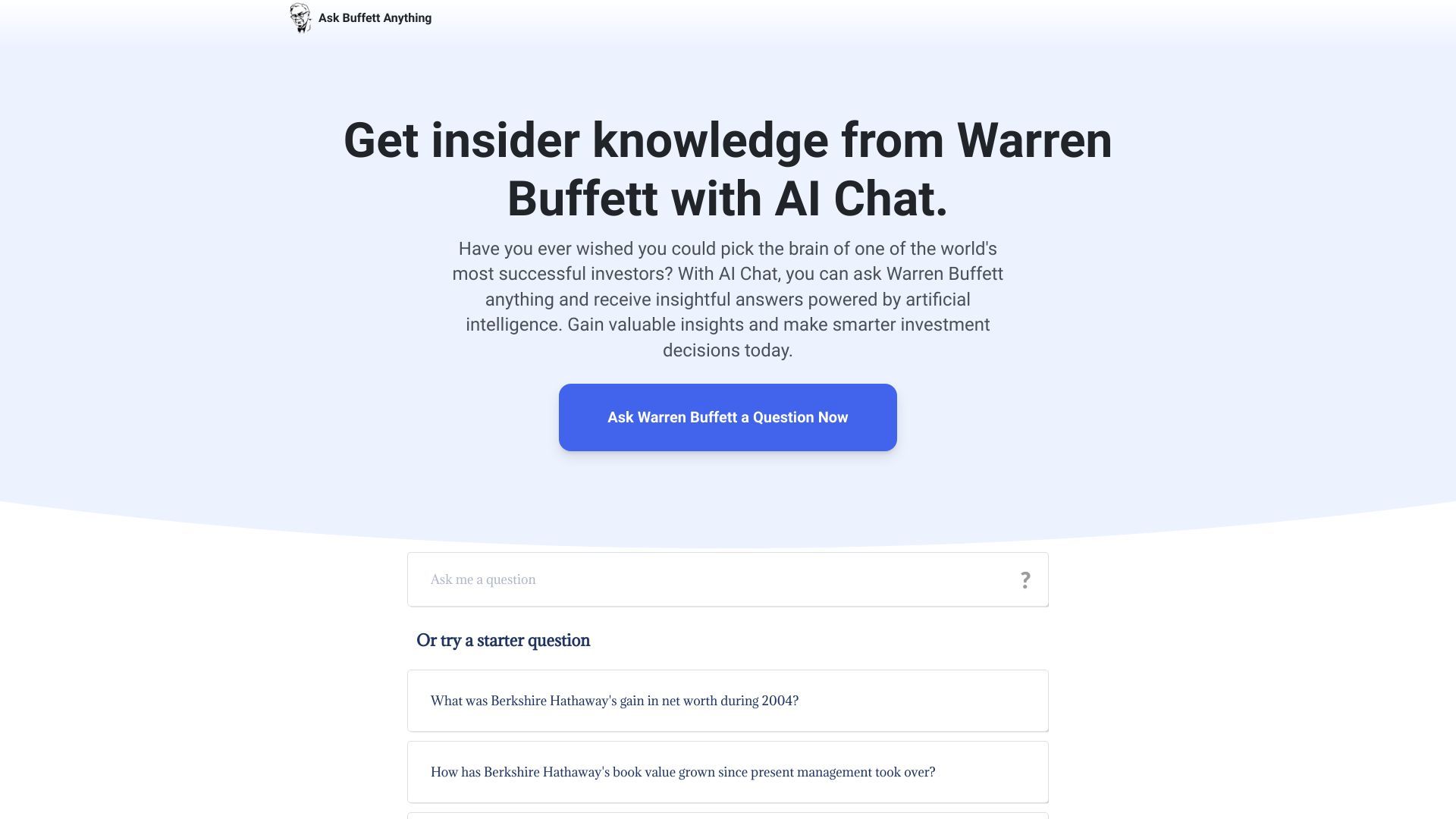 Ask Buffett Anything image