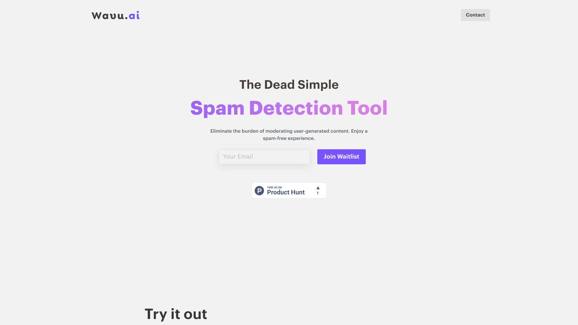 The Dead Simple Spam Detection Tool image