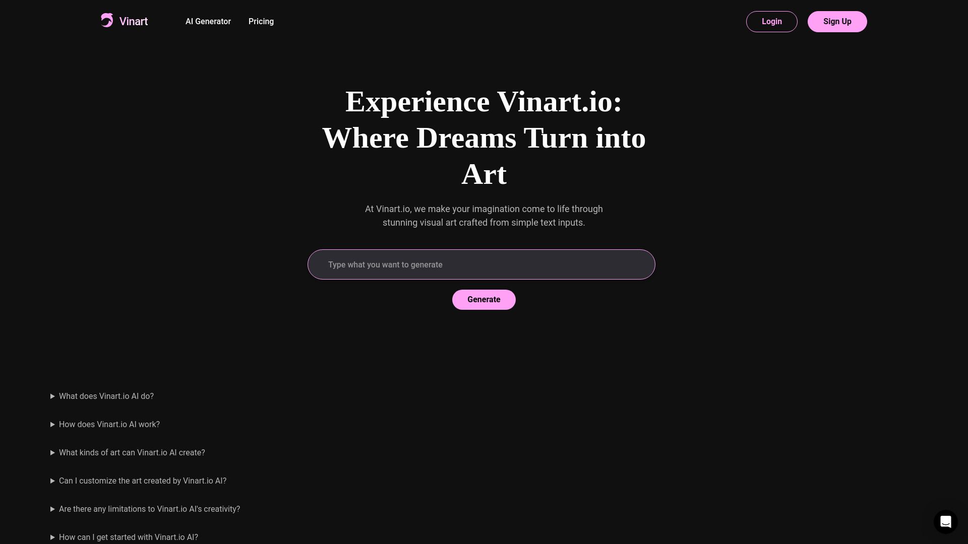 Vinart.io AI image