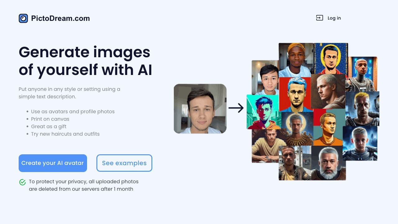 PictoDream.com - Generate Images of Yourself With AI image