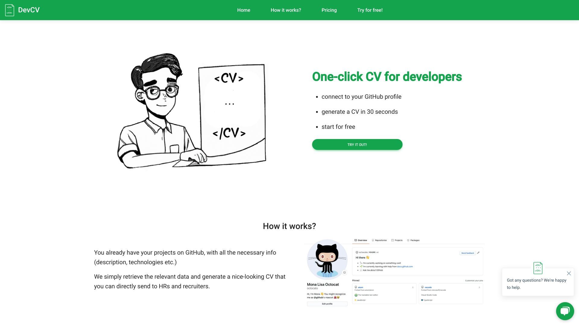DevCV image