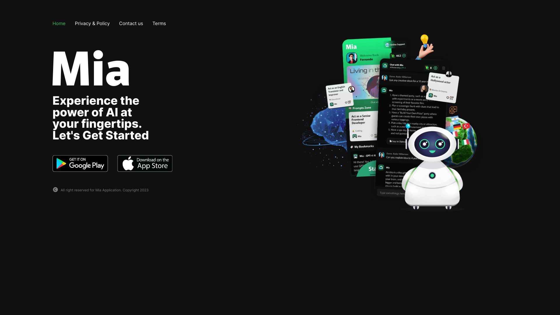 Mia Application image
