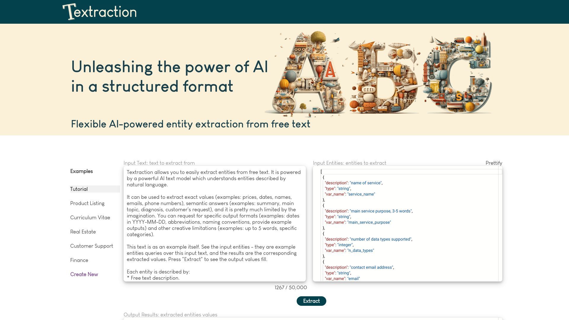 Textraction image