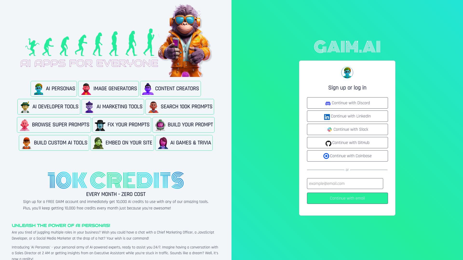 GAIM.AI | AI Tools and More | Be a #GAIMCHANGER image