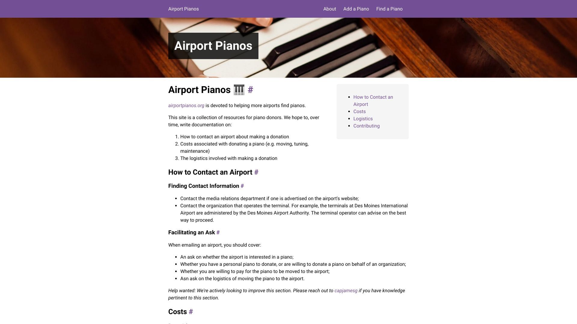 Airport Pianos image