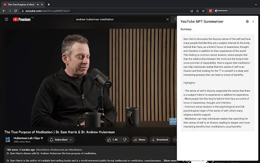 ChatGPT YouTube Summary image