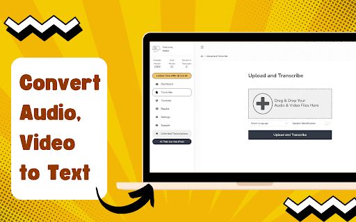 Free Unlimited Audio, Video to Text Transcription image