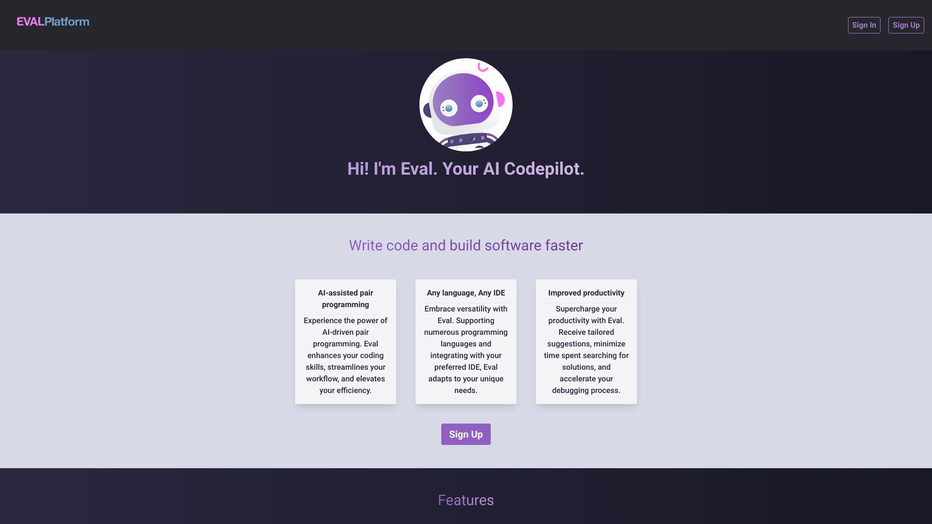 Eval - Your AI Codepilot image