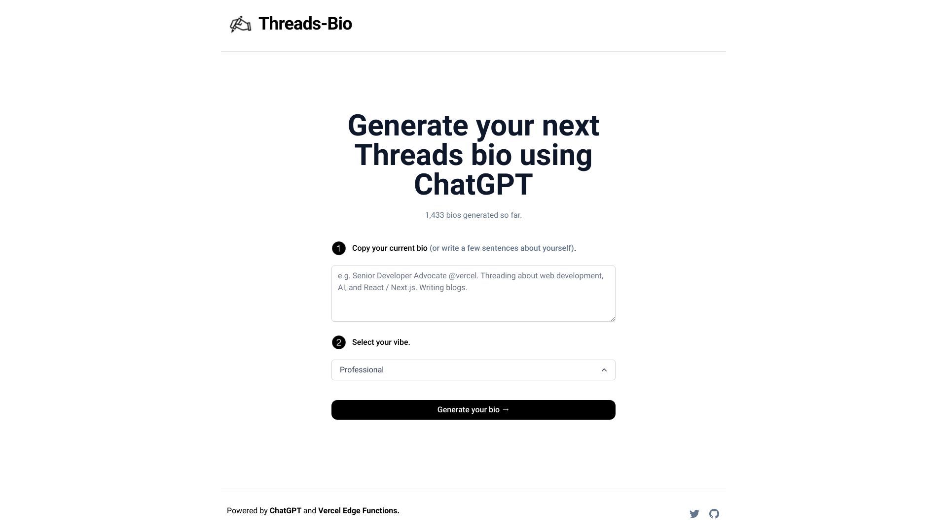 Threads Bio Generator image