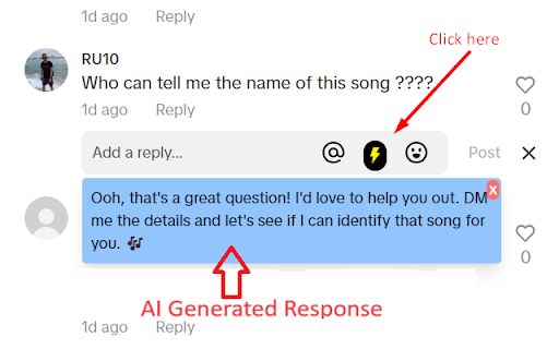 TikTok AI Comments Generator image