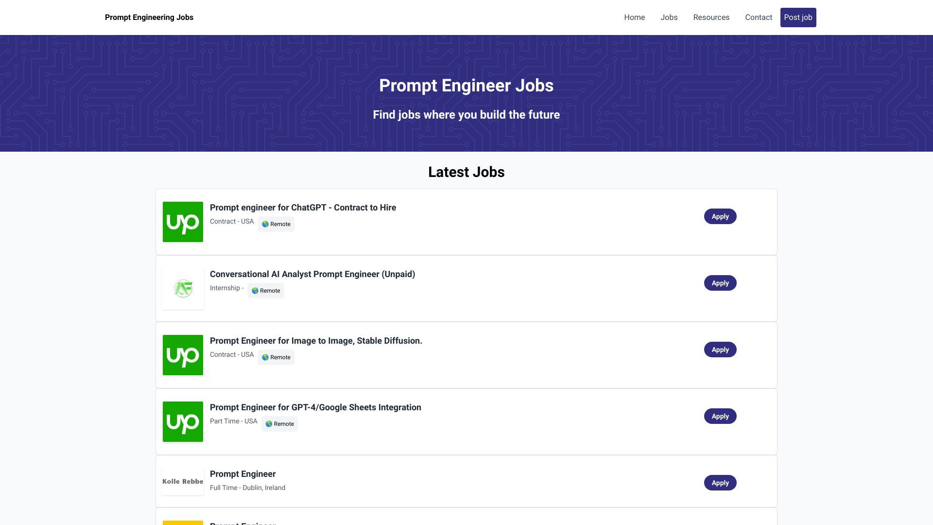 Prompt Engineering Jobs image