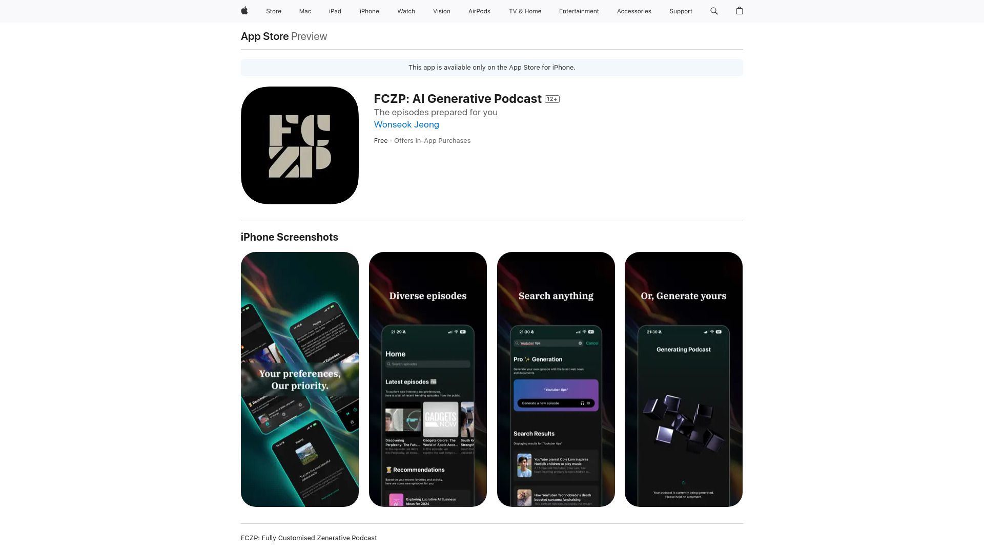 FCZP: AI Generative Podcast image