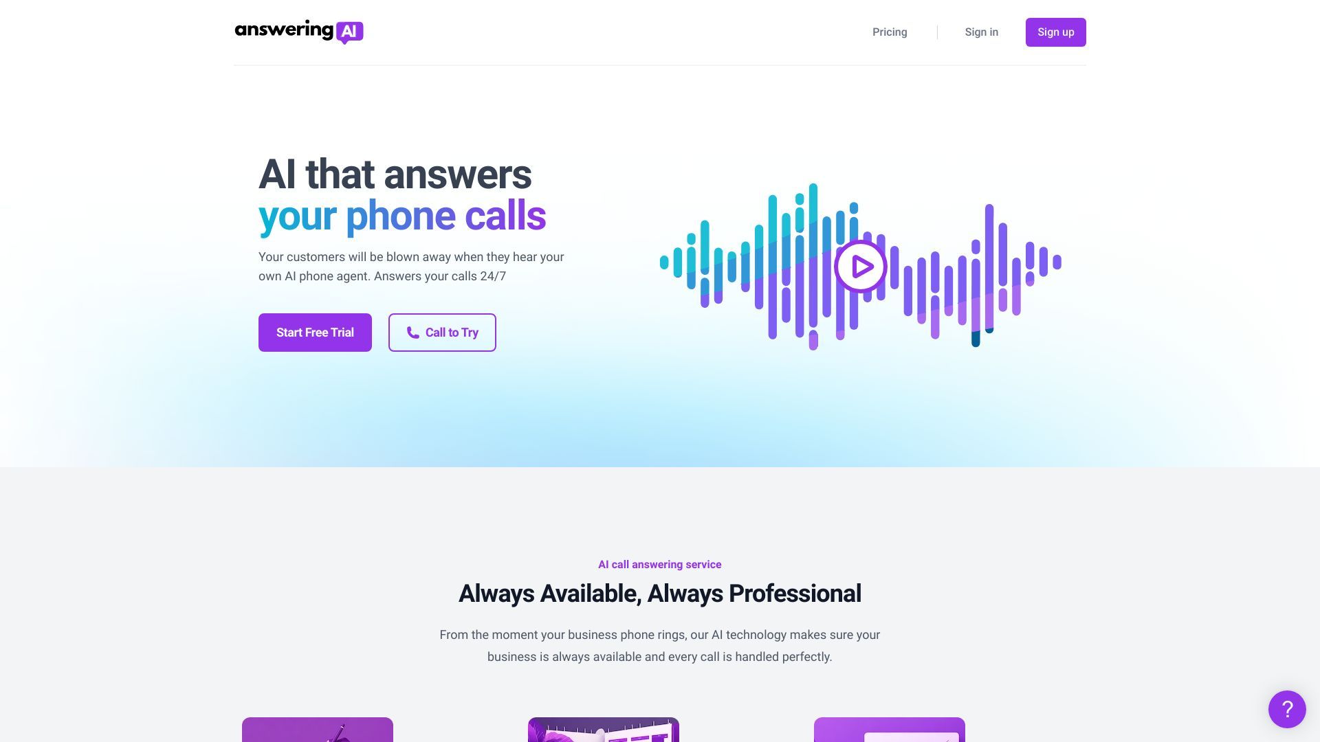 Answering AI image
