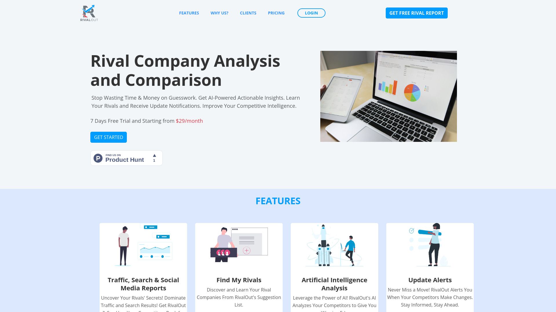 RivalOut - Rival Company Analysis and Comparison Platform image