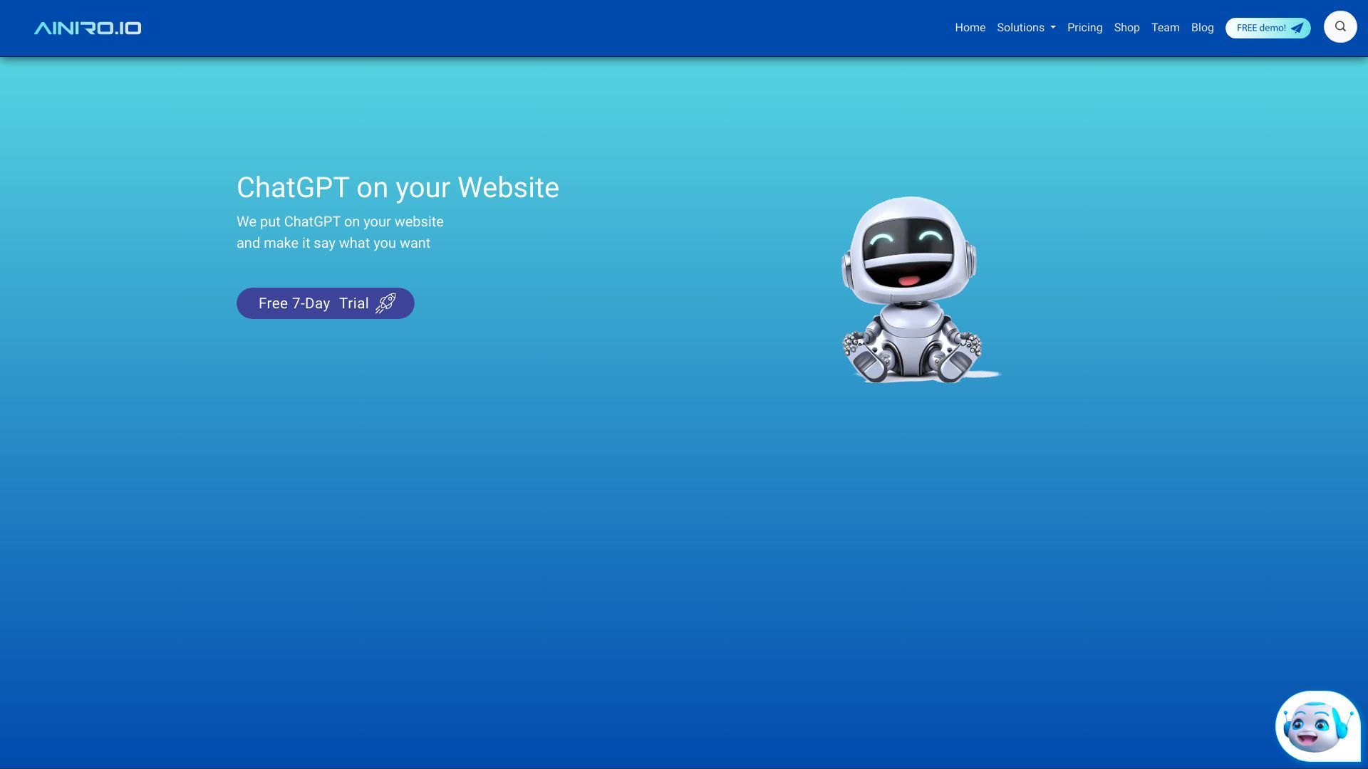 AINIRO ChatGPT Chatbot image