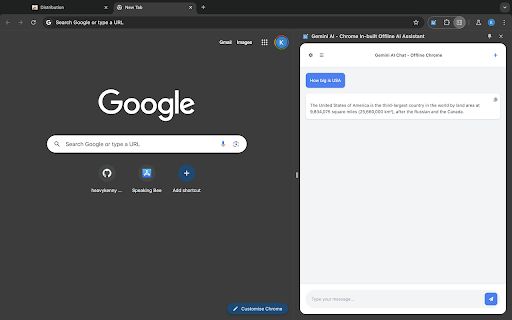 Gemini AI - Chrome In-built Offline AI Assistant image