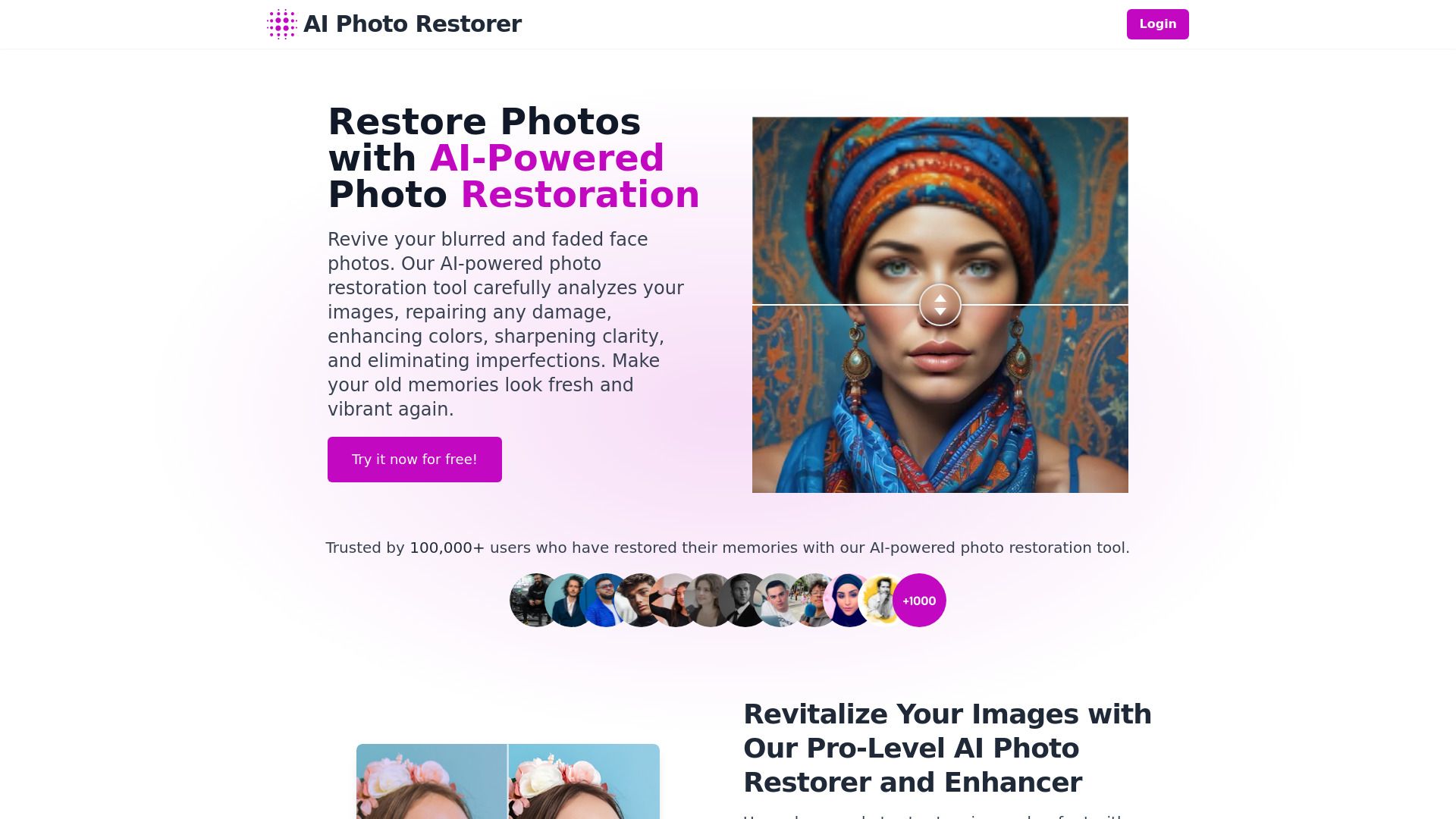 AI Photo Restorer image