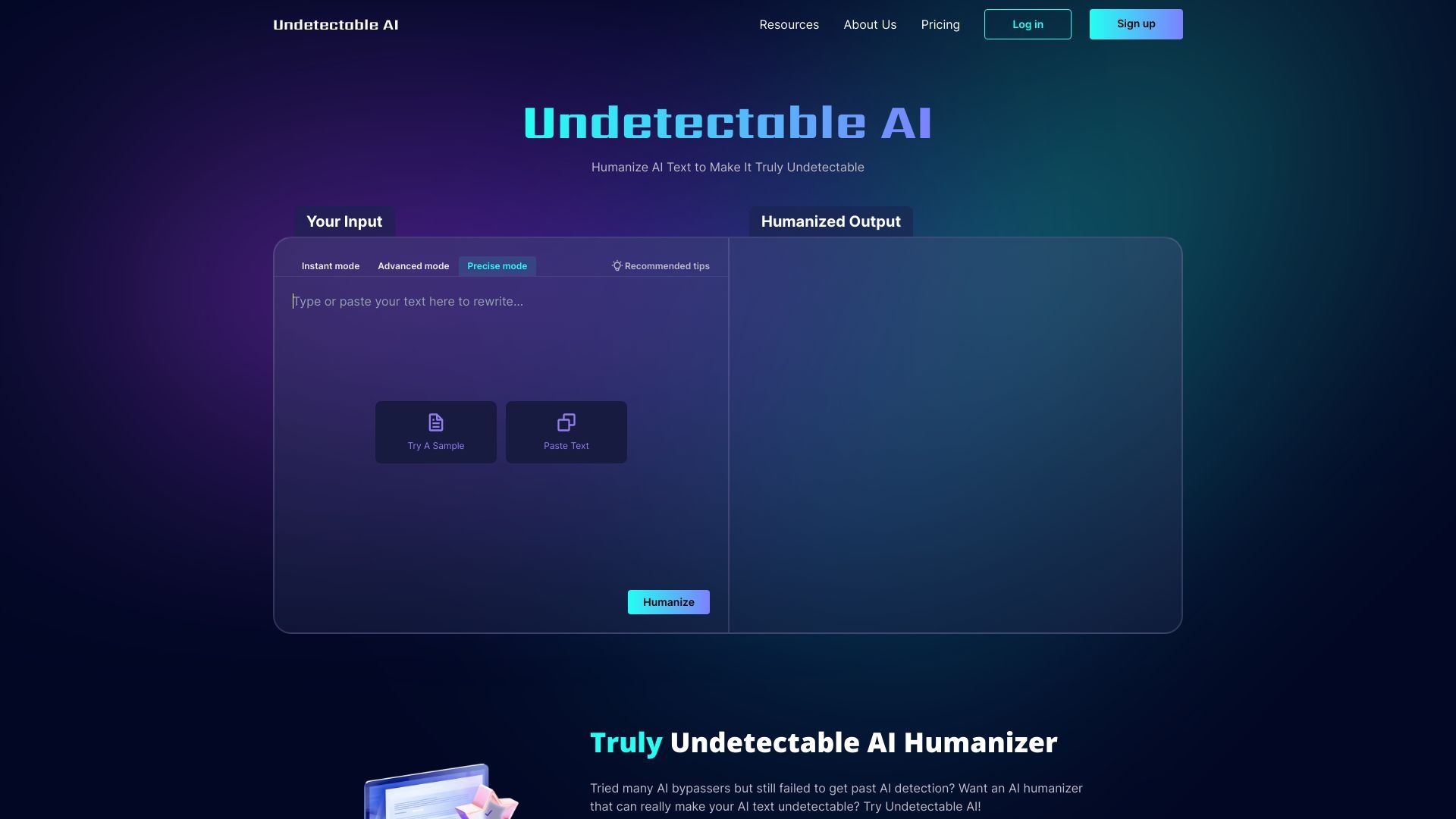 Undetectable AI image