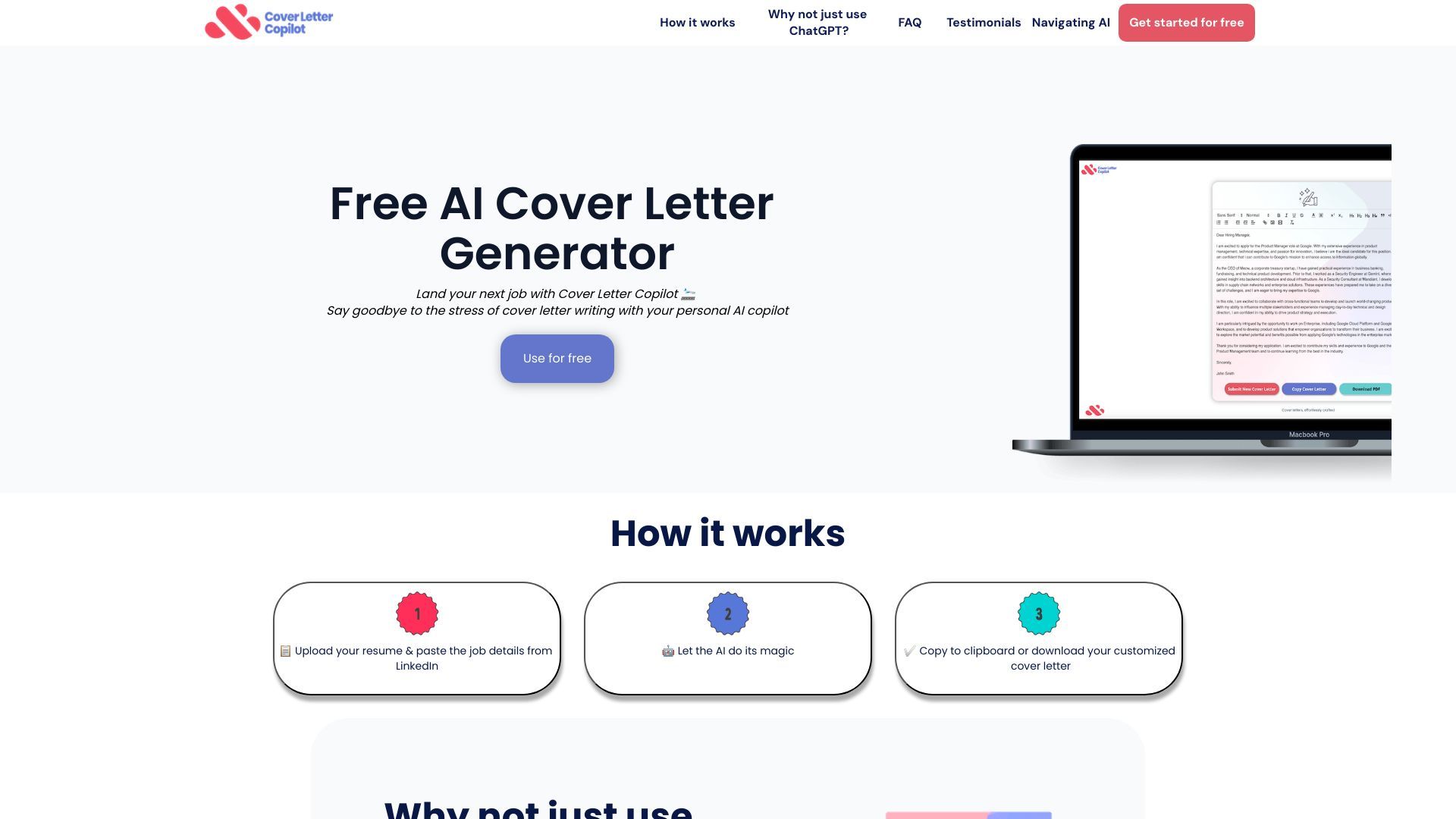 Cover Letter Copilot image