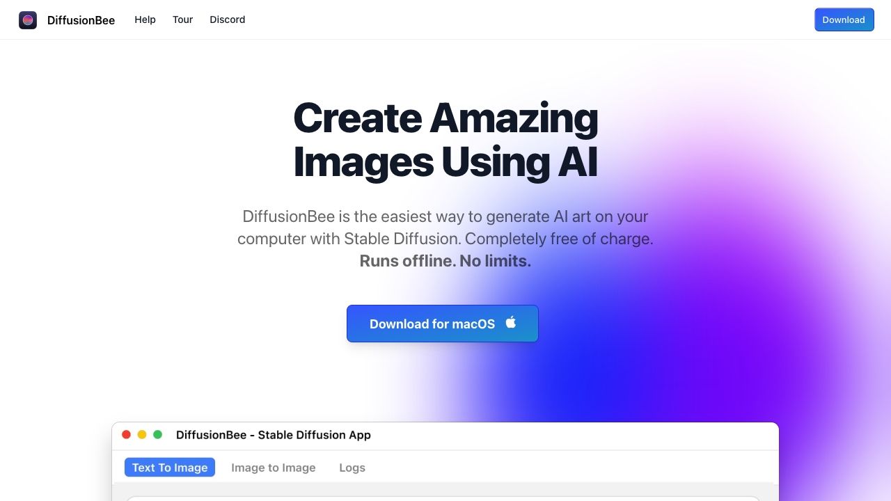 DiffusionBee image